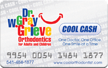 Rewards Card Dr. W. Gray Grieve Orthodontics in Eugene, OR