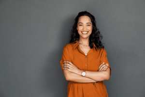 Adult smiling after orthodontic treatment in Eugene OR